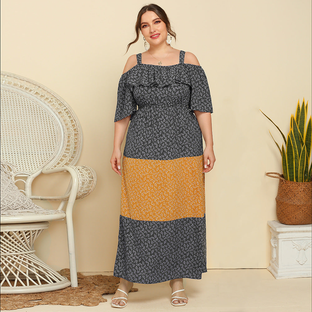 Summer Ruffled Design Plus Sizes Women Dresses