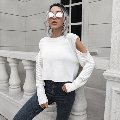 Designed Women Knitting Long Sleeves Sweaters