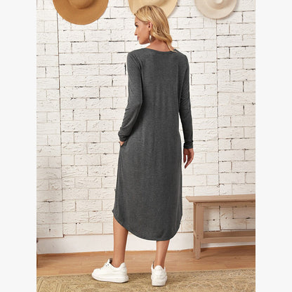 Casual Long Sleeves Midi Dresses for Women