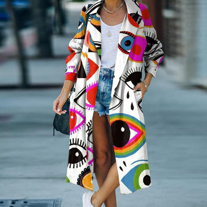 Leisure Women Fashion Long Trenchcoat
