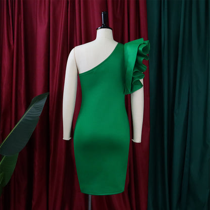 Summer One Shoulder Sexy Party Dresses for Women