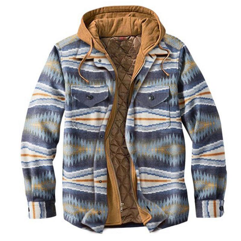Men Warm Hoody Jacket Overcoat for Winter-STYLEGOING