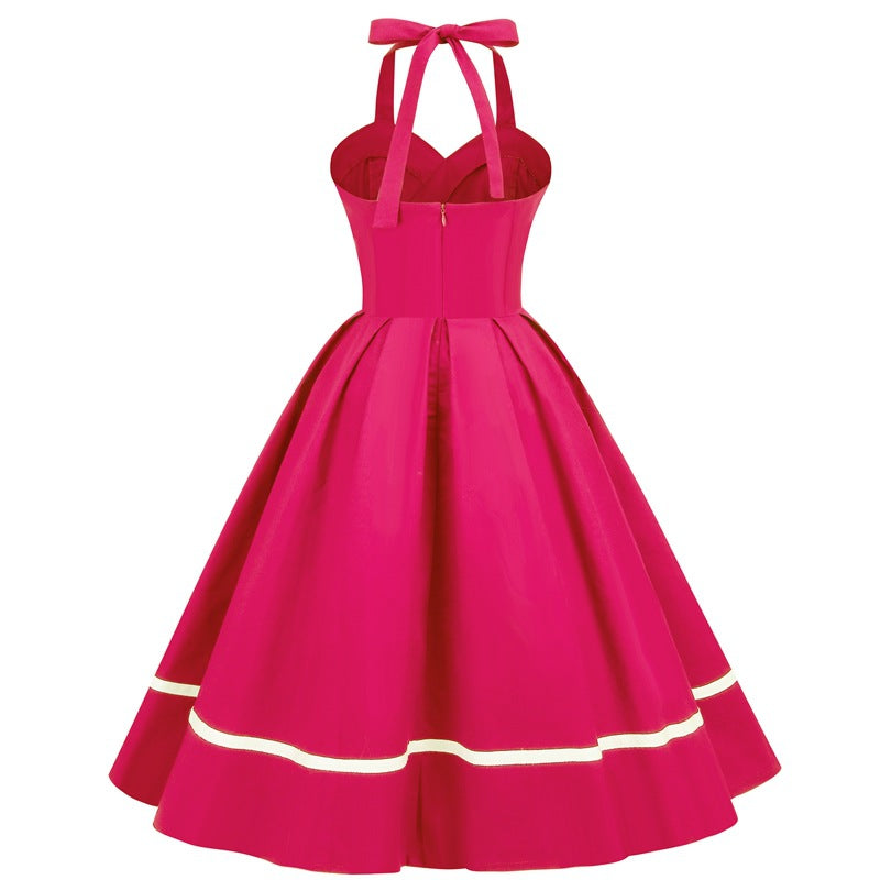 Vintage Sleeveless Halter Dresses