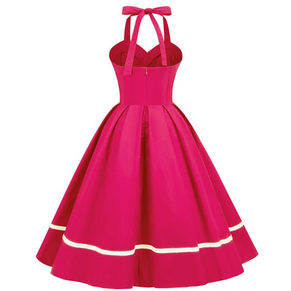 Vintage Sleeveless Halter Dresses