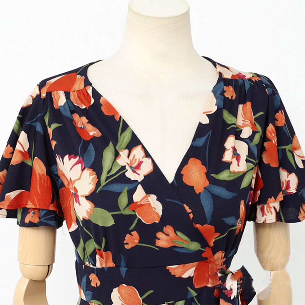 Summer Ruffled Flower Women Dresses