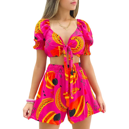 Sexy Summer 2pcs Women Short Outsuits