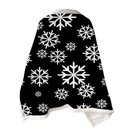2 In 1 Warm Soft Throw Blanket for Christmas