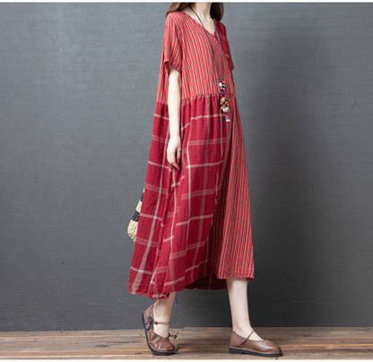 Vintage Linen Summer Long Dresses