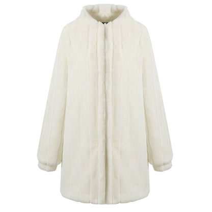 Winter Velvet Artificial Fur Coats for Women