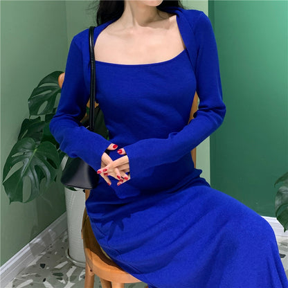 Vintage Square Neckline Mermaid Long Dresses