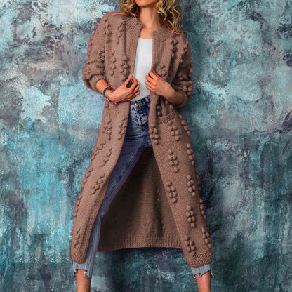 Casual Knitted Long Cardigan Coats for Women