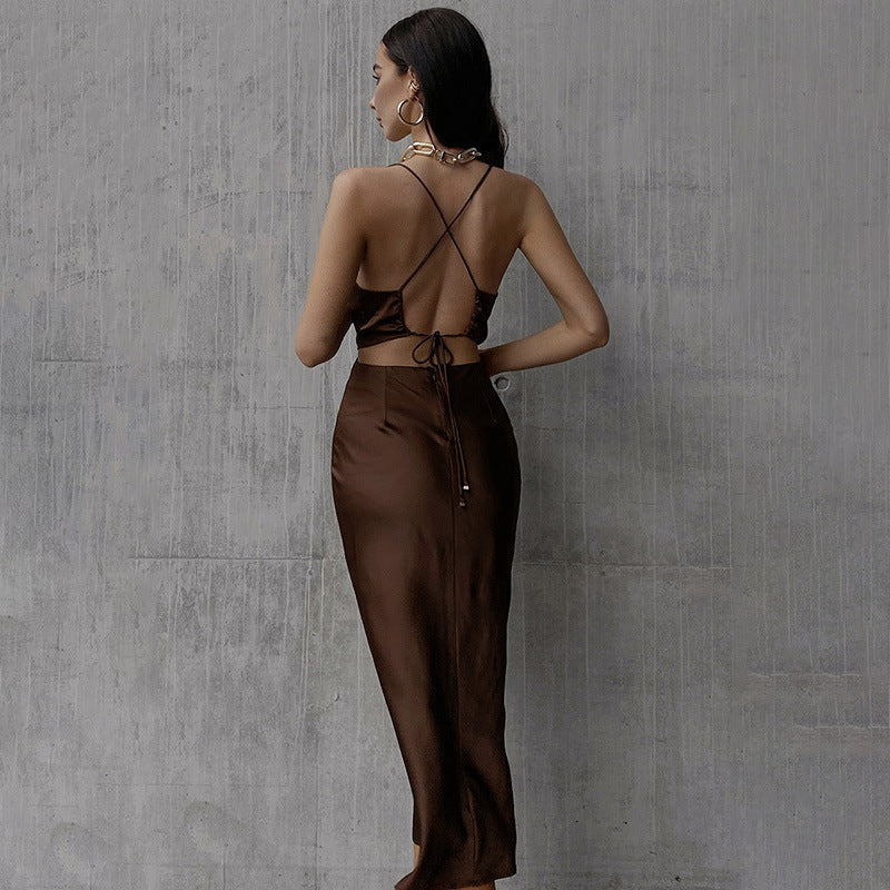 Sexy Backless Bandage Summer Slip Dresses