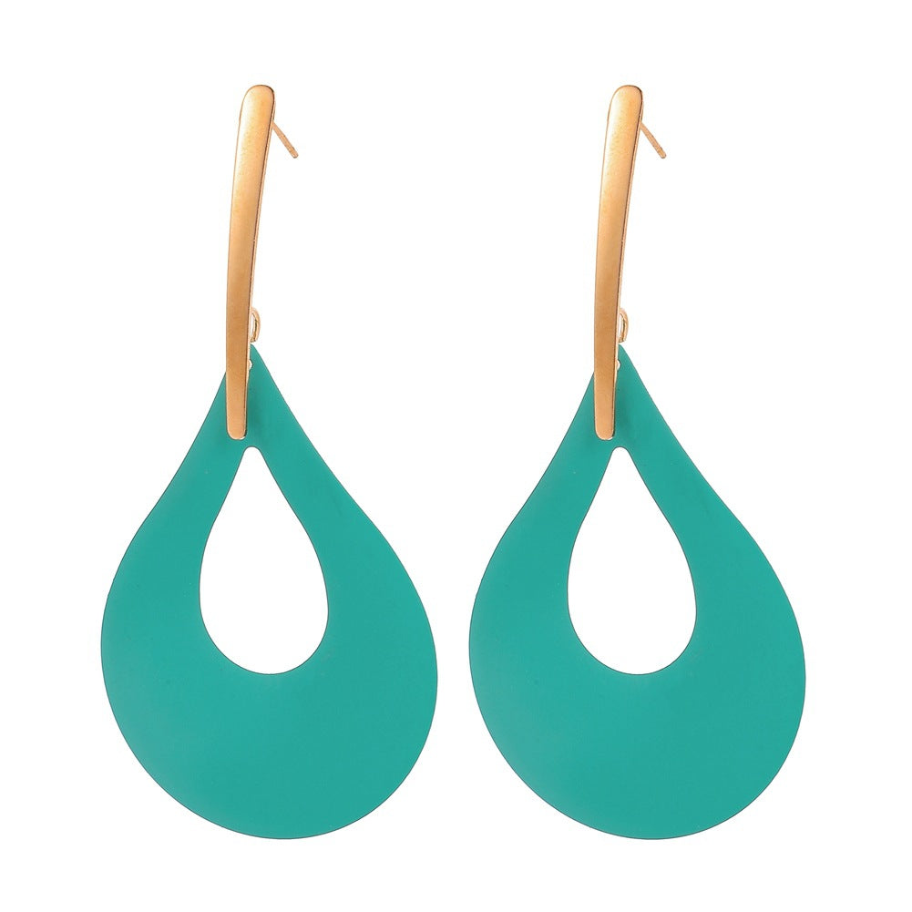 Fashion Geometry Design Women Drop Earrings