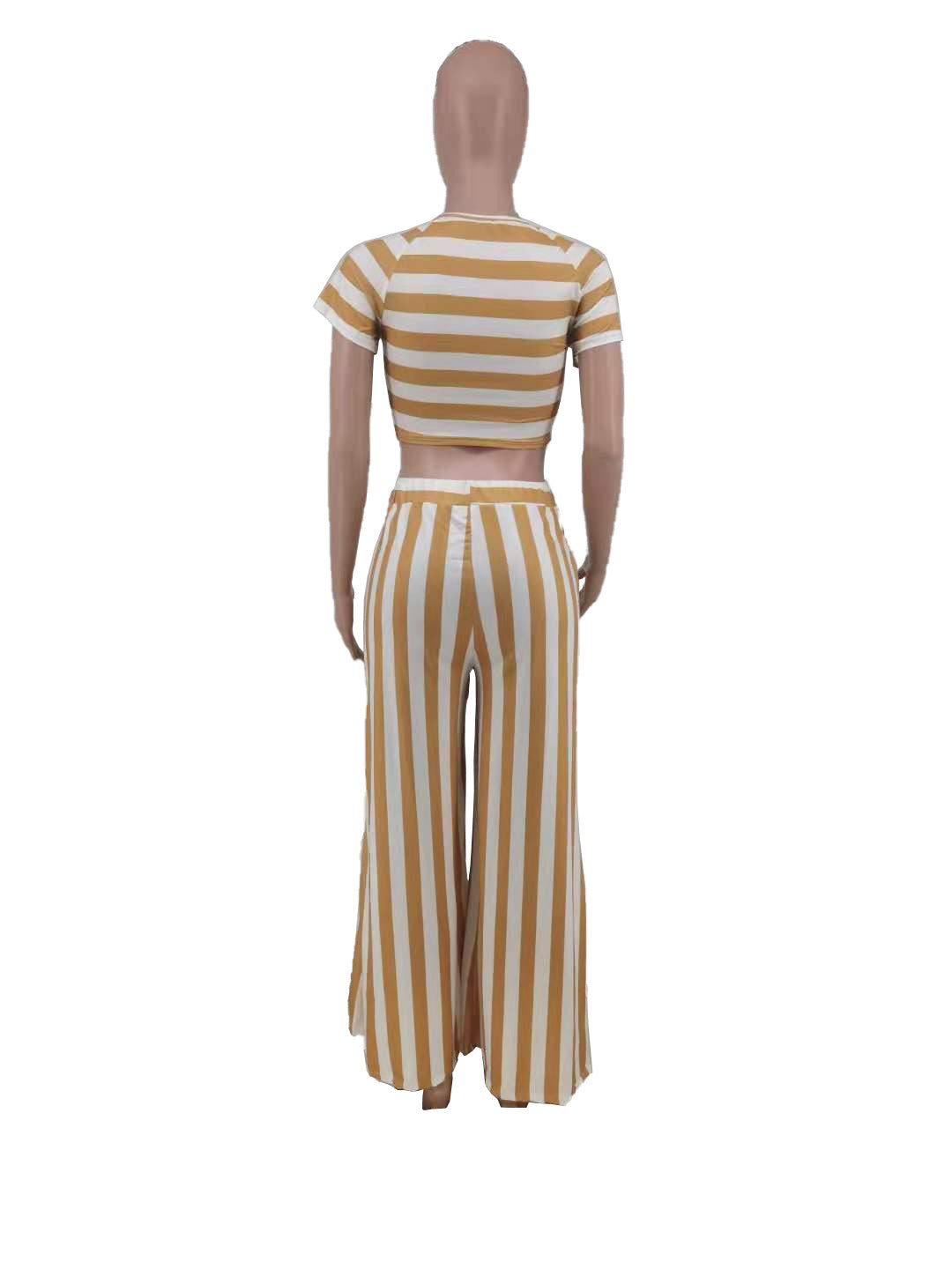 Casual Round Neck Tops and Pants Women Suits