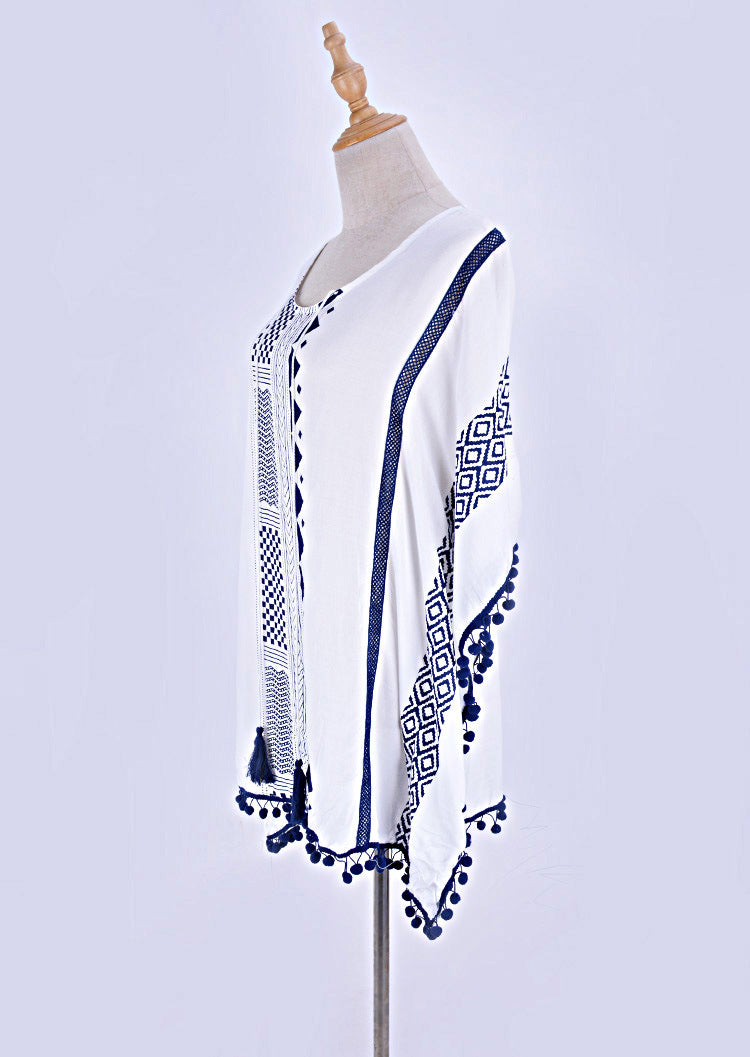 Boho Tassels Summer Holiday Bikini Cover Up Dresses