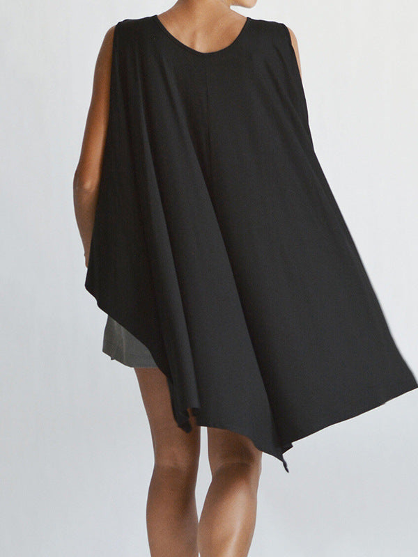 Casual Irregular Sleeveless Blouses for Women