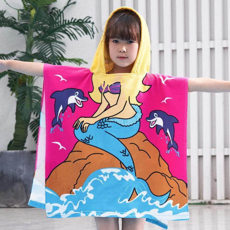 Kids Cartoon Print Bath Towel-STYLEGOING