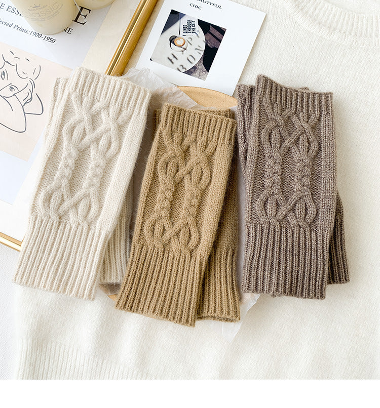 2 pairs/Set Winter Warm Knitted Gloves