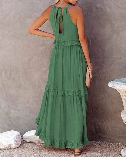 Summer Irregular Design Long Holiday Dresses