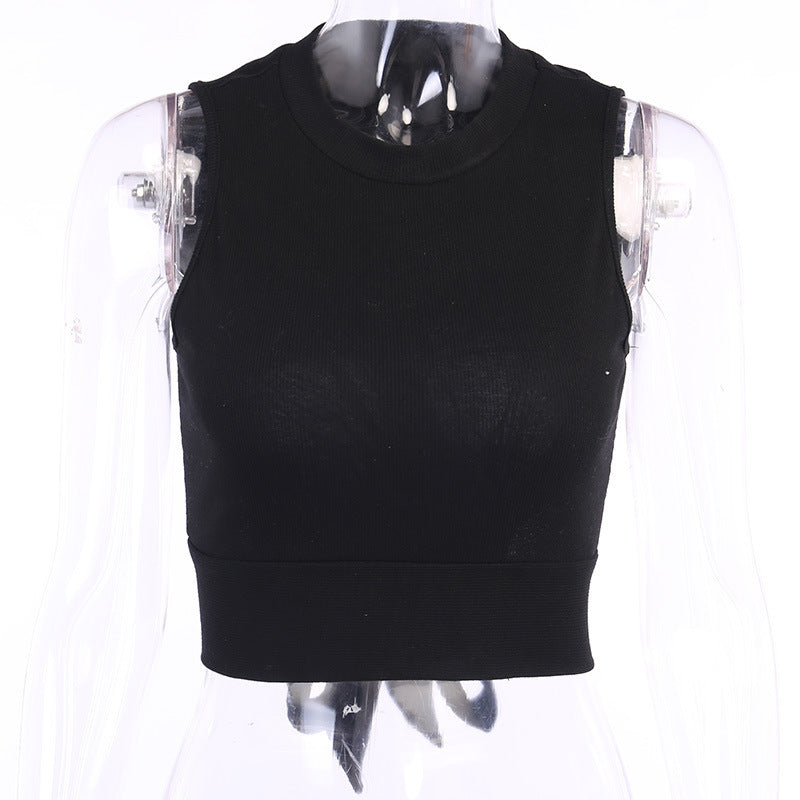 Sexy Backless Bow Design Sleeves Crop Tops