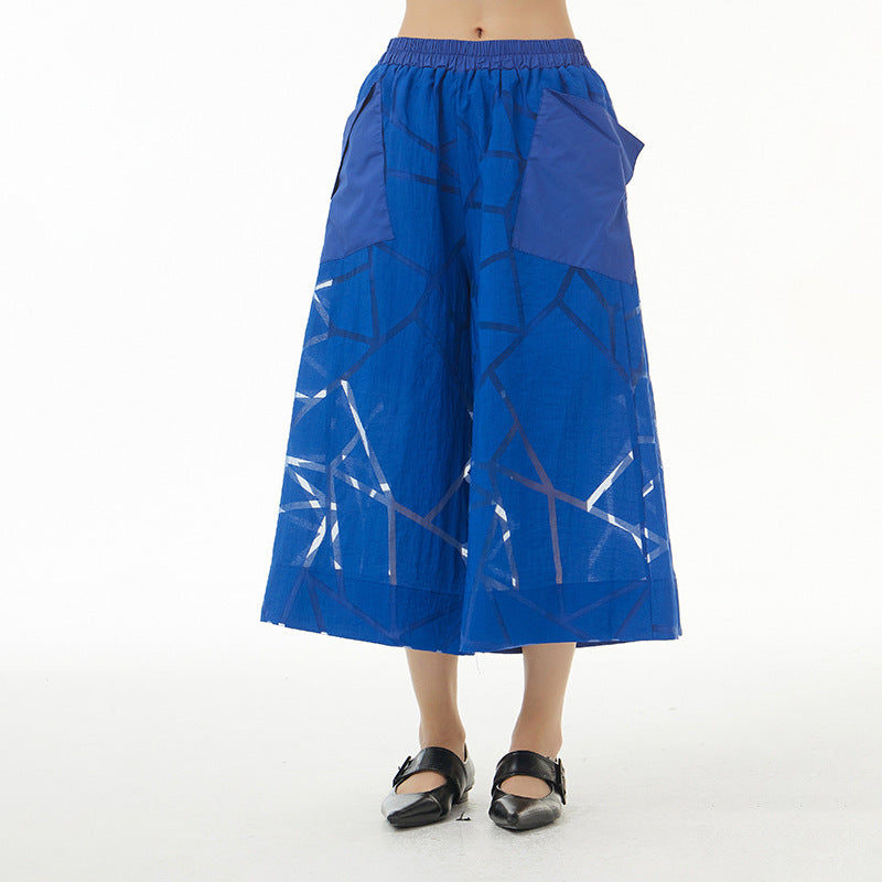 Summer Leisure Plus Sizes Wide Legs Pants