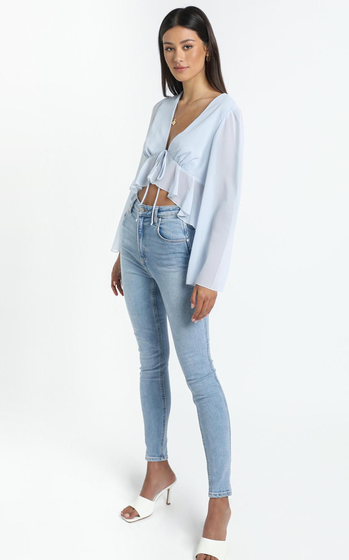 Sexy Women Summer Chiffon Deep V Neck Shirts--Free Shipping at meselling99