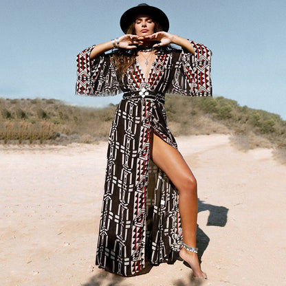 Sexy Summer Holiday Kimono Beachwear Cover Up Dresses
