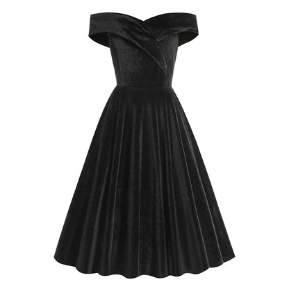 Off The Shoulder Merry Christmas Dresses