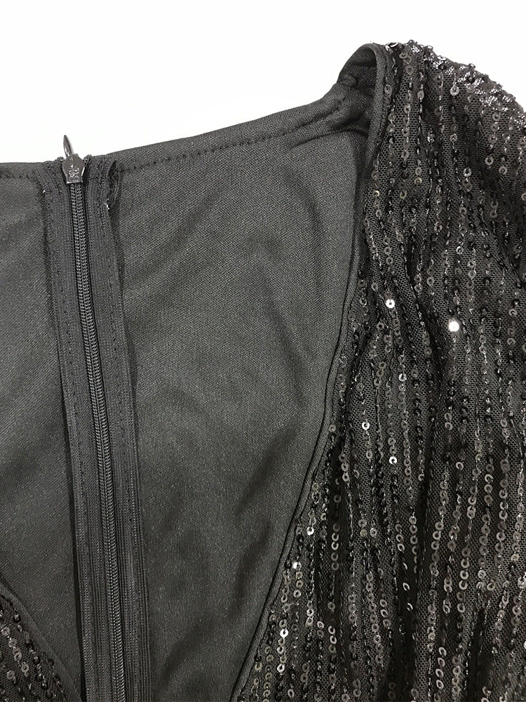 Sexy Sequined Party Little Black Dresses