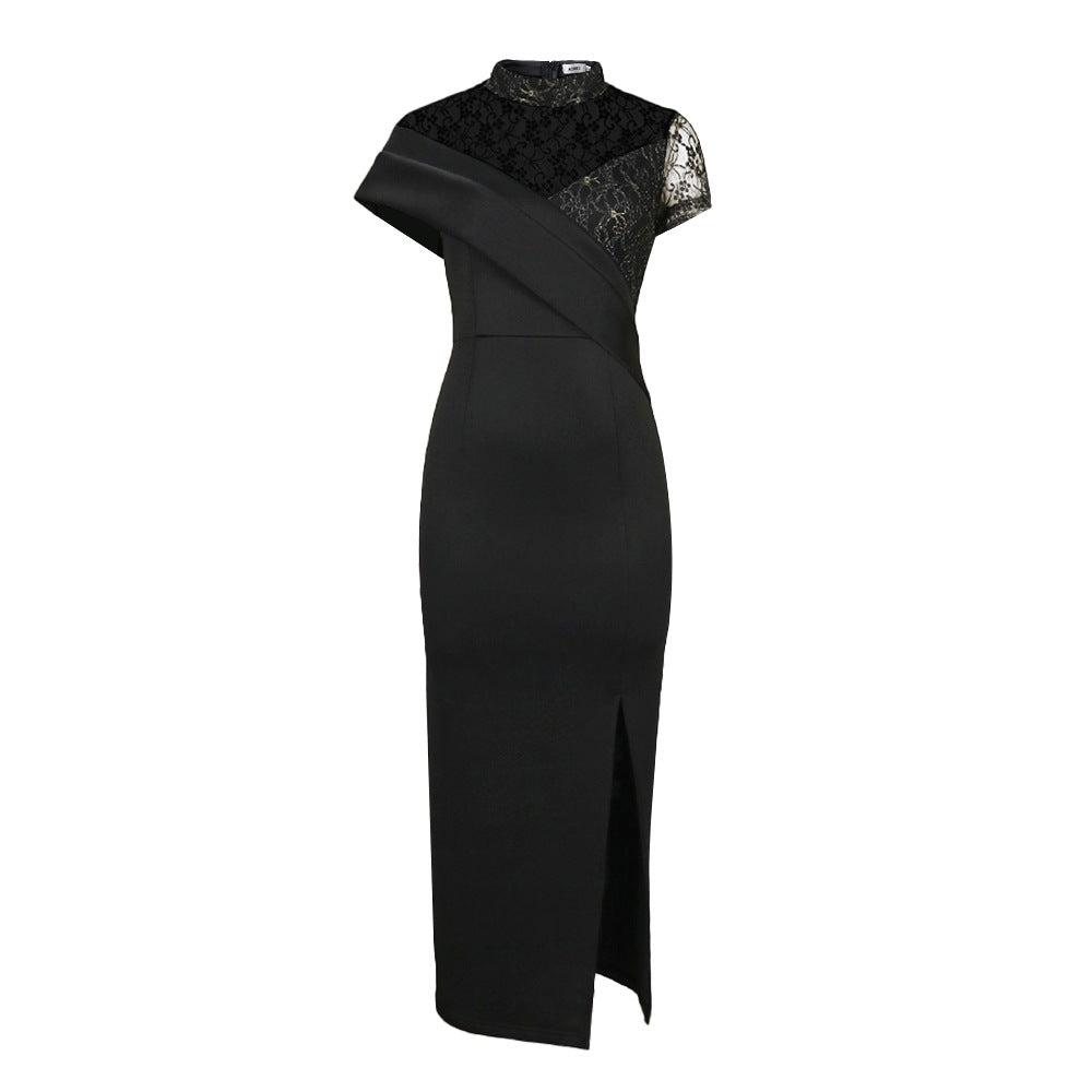 Vintage Lace Short Sleeves Party Dresses for Women