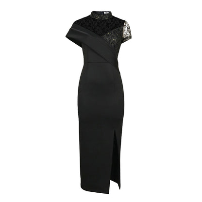 Vintage Lace Short Sleeves Party Dresses for Women