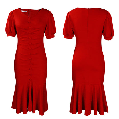 Elegant Office Lady Plus Size Dresses