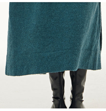 Fall Women Knitted Long Coats