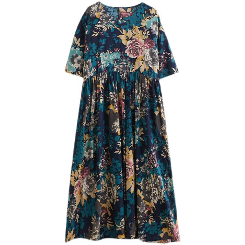 Vintage Linen Summer Long Dresses