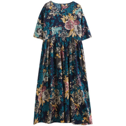 Vintage Linen Summer Long Dresses