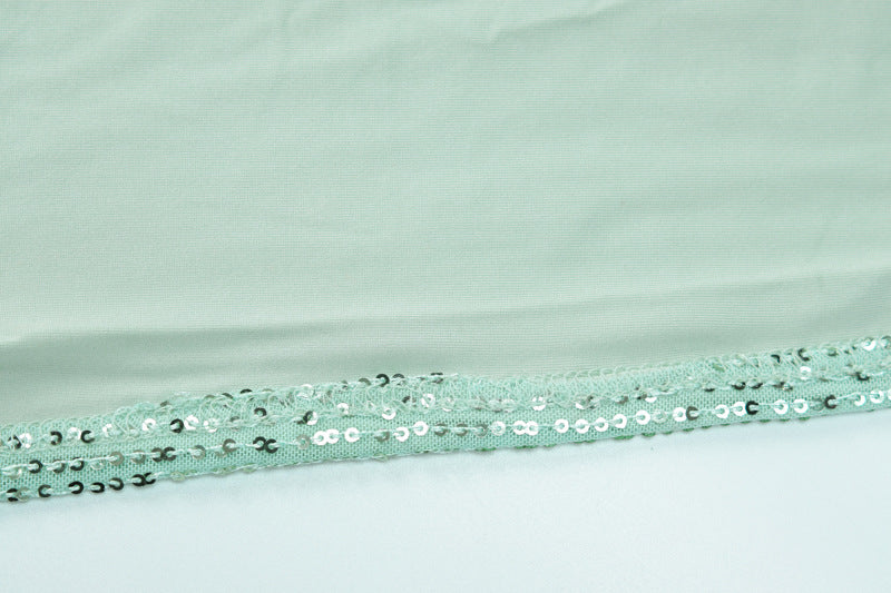 Sexy Light Green Split Front Evening Party Dresses