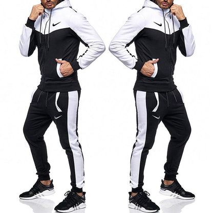 Casual Fall Men Hoody Sports Suits-STYLEGOING