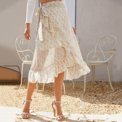 Sexy Summer Irregular Chiffon Skrts