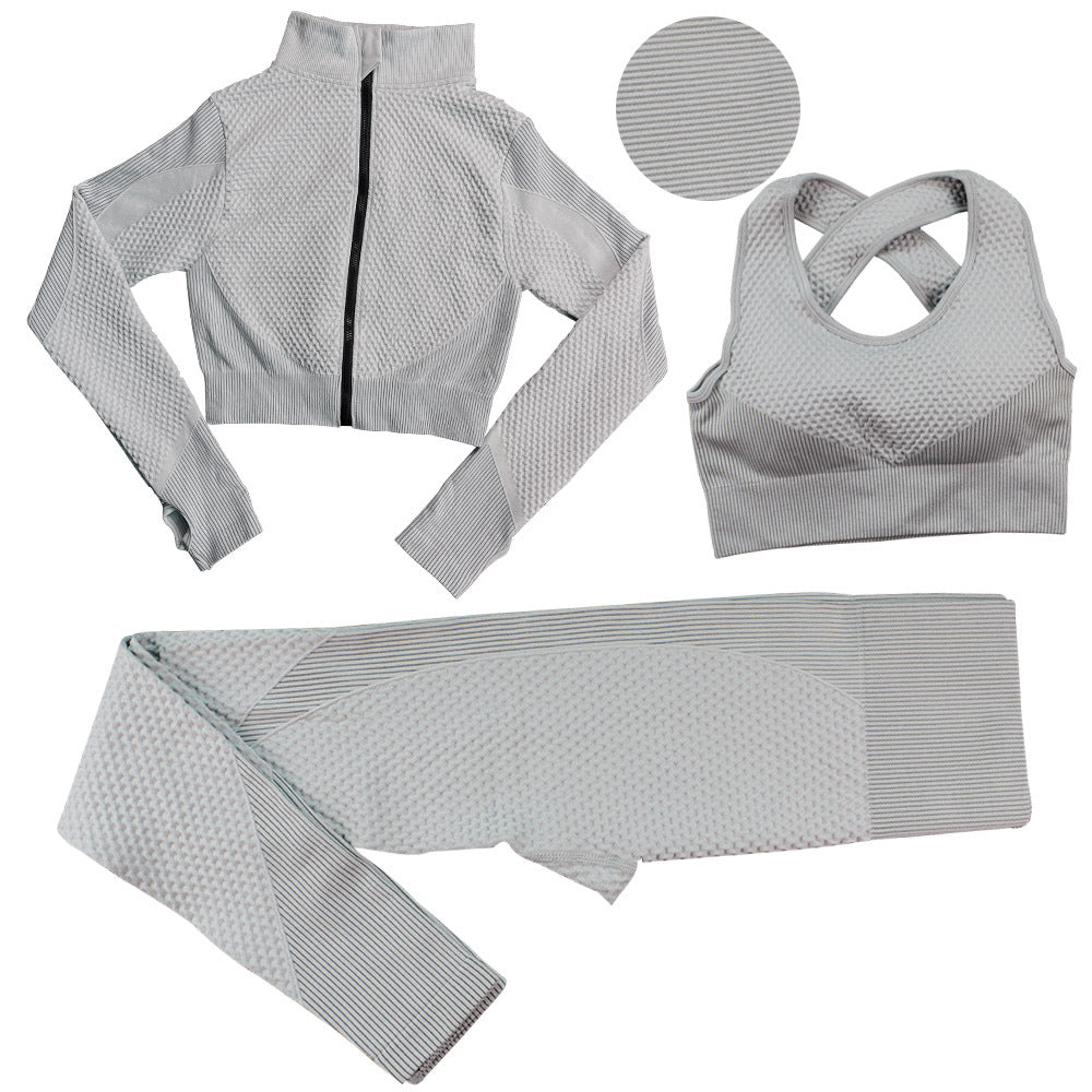 Sexy Body Buidling Sporting 3pcs Suits for Women