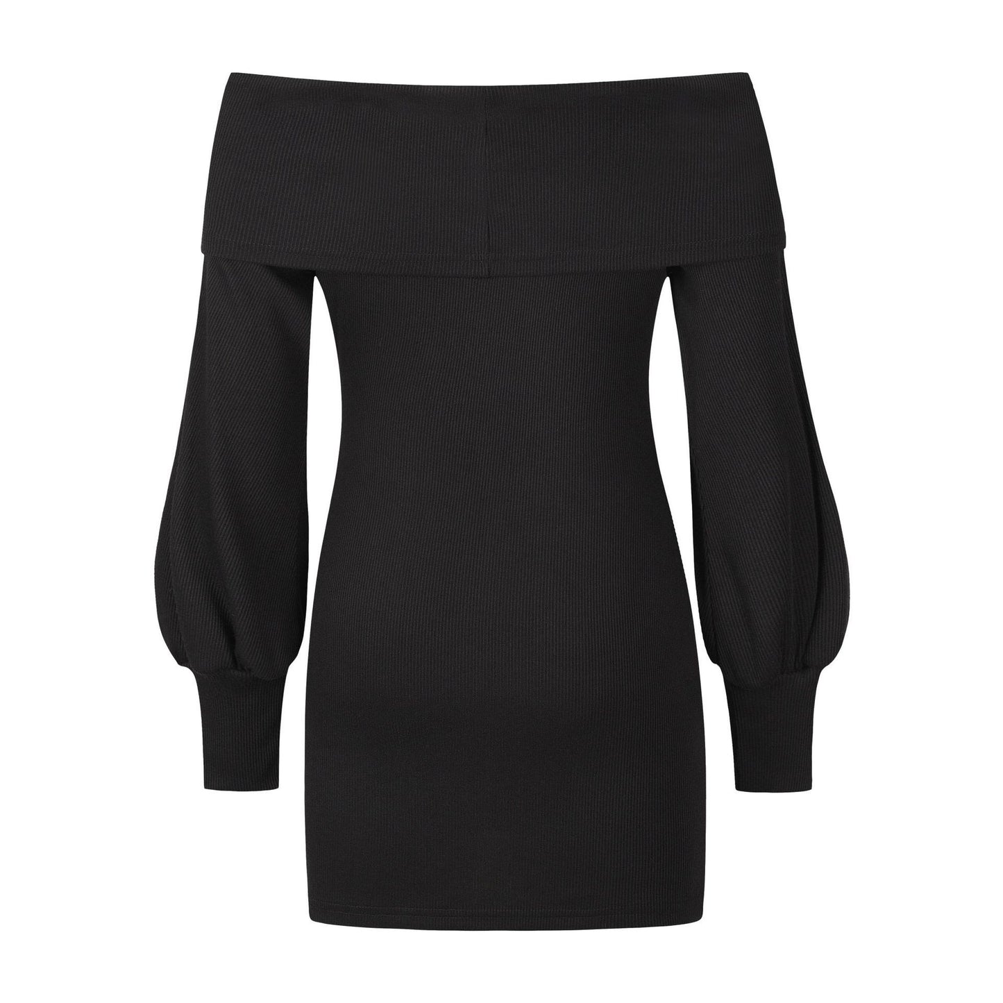 Sexy Women Knitting Bodycon Off The Shoulder Dresses-STYLEGOING