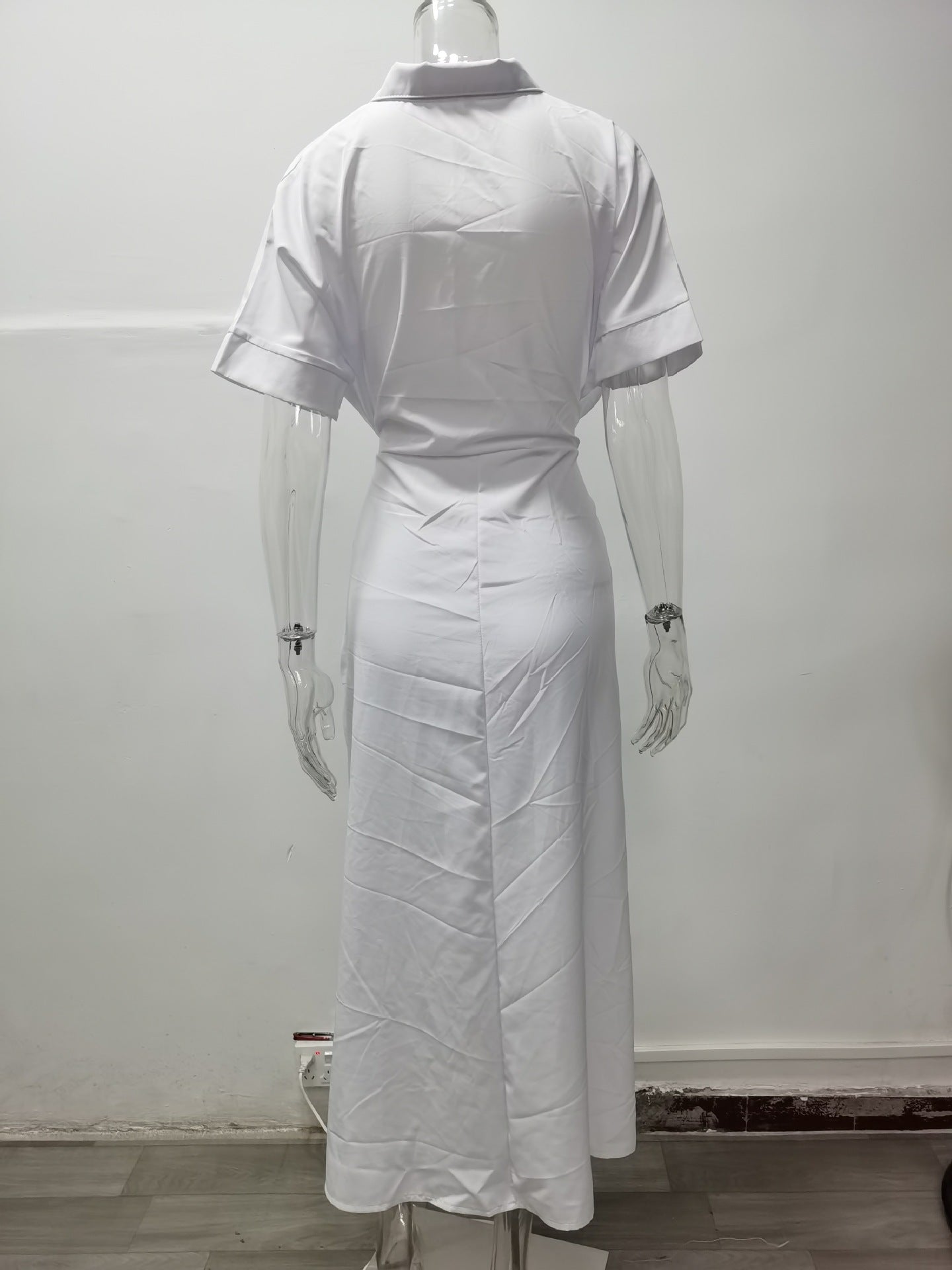Summer Women Midi Length Shirts Dresses