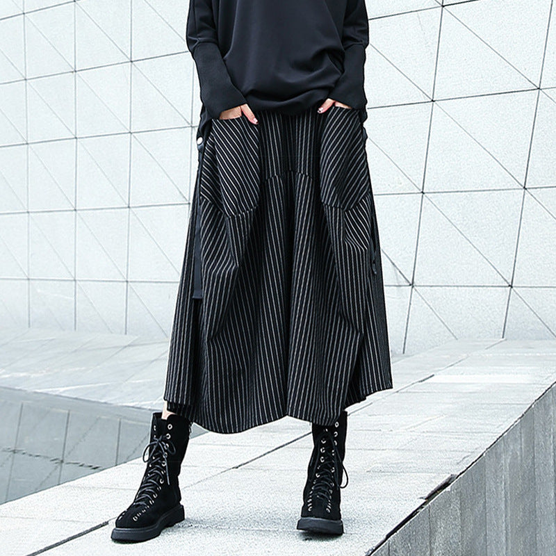 Designed High Waist Loose Wide Legs Pants
