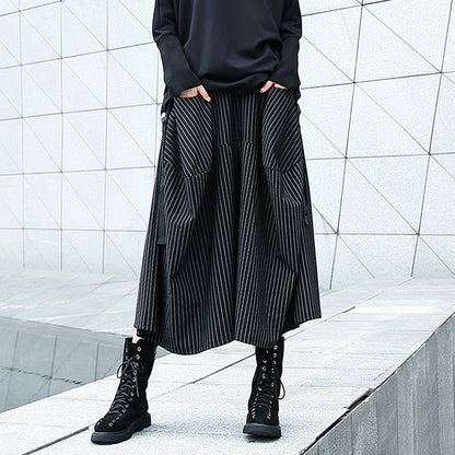 Designed High Waist Loose Wide Legs Pants