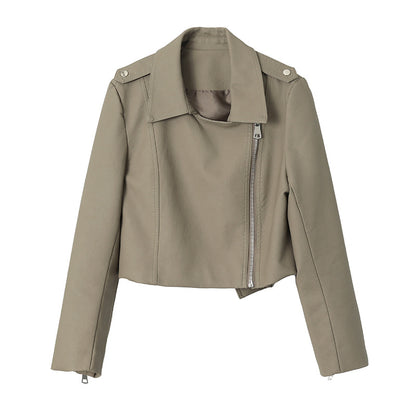 Fashion Motorcycle PU Leather Zipper Jackets