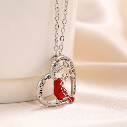 Lovely Red Birds Designed  Necklace for Women