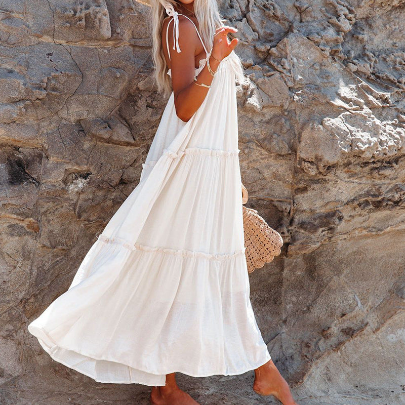Casual Summer Strapless Beach Dresses