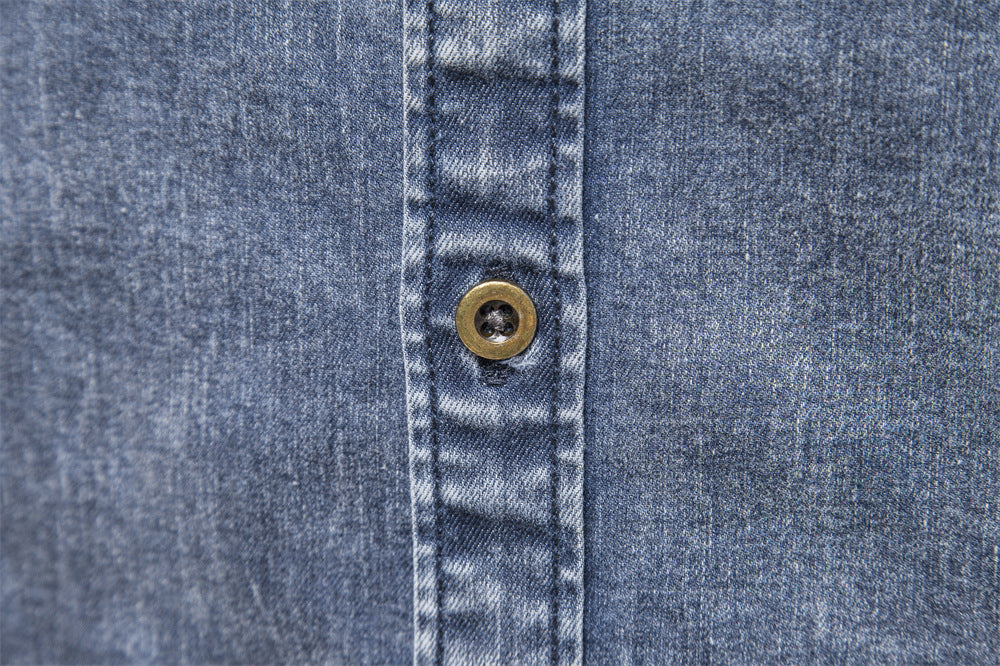 Fashion Denim Long Sleeves Shirts for Men