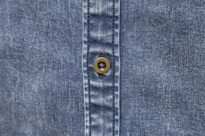 Fashion Denim Long Sleeves Shirts for Men