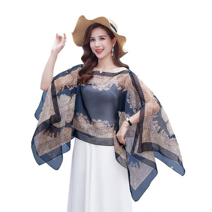 Summer Chiffon Women Cape Covers