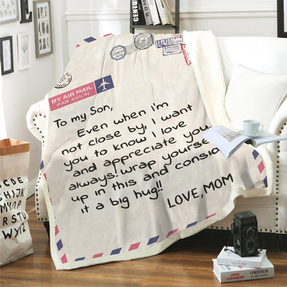 To Your Loved Envelope Style Sherpa Blanket-To My Wife-50*60(inch)-Free Shipping at meselling99